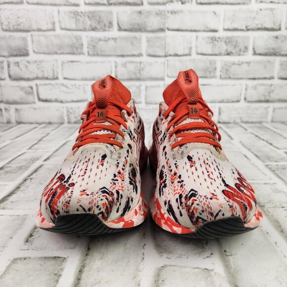 Asics Noosa Tri 14 Womens Sz 11 Tropical Cherry Tomato Triathlon Running Sneaker - Picture 2 of 10